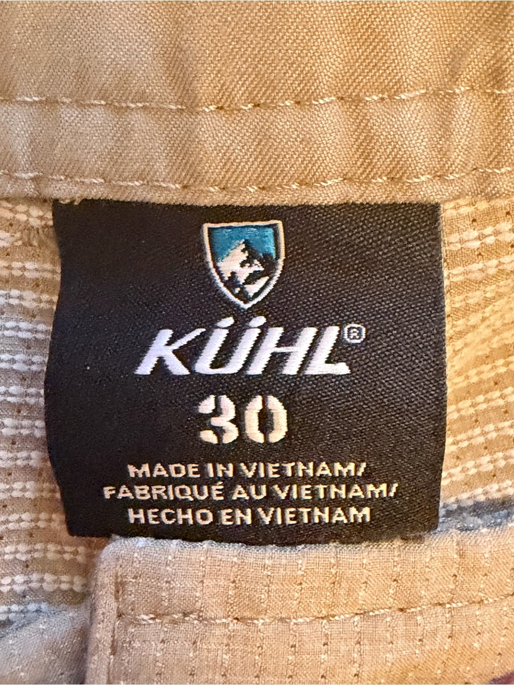 KÜHL Men’s Tan Hiking Shorts Size 30 Outdoor Performance Lightweight - Picture 11 of 12